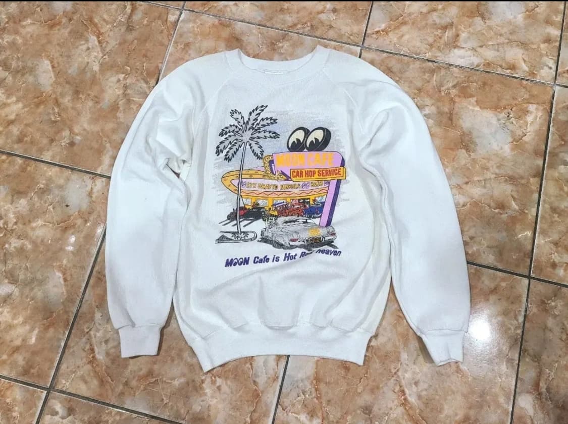 헤인즈 90년대  mooneyes osaka 빈티지스웻셔츠 상품이미지1