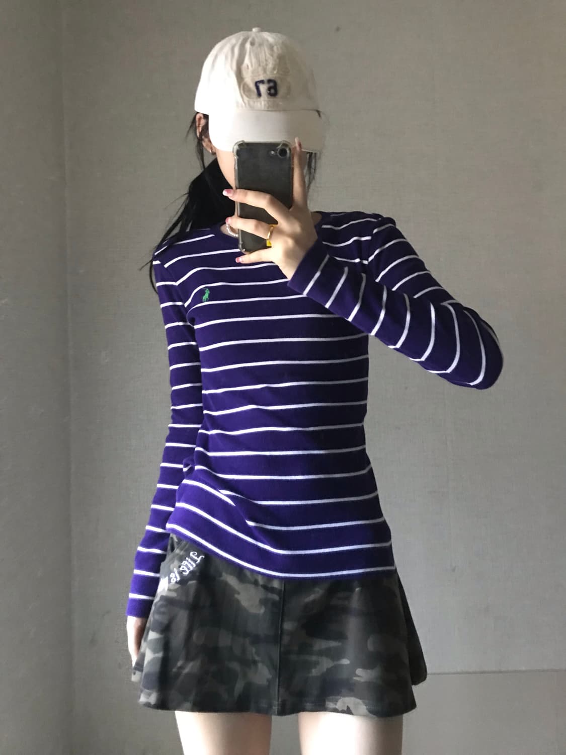 폴로 스트라이프 슬림핏 롱슬리브 상품이미지1