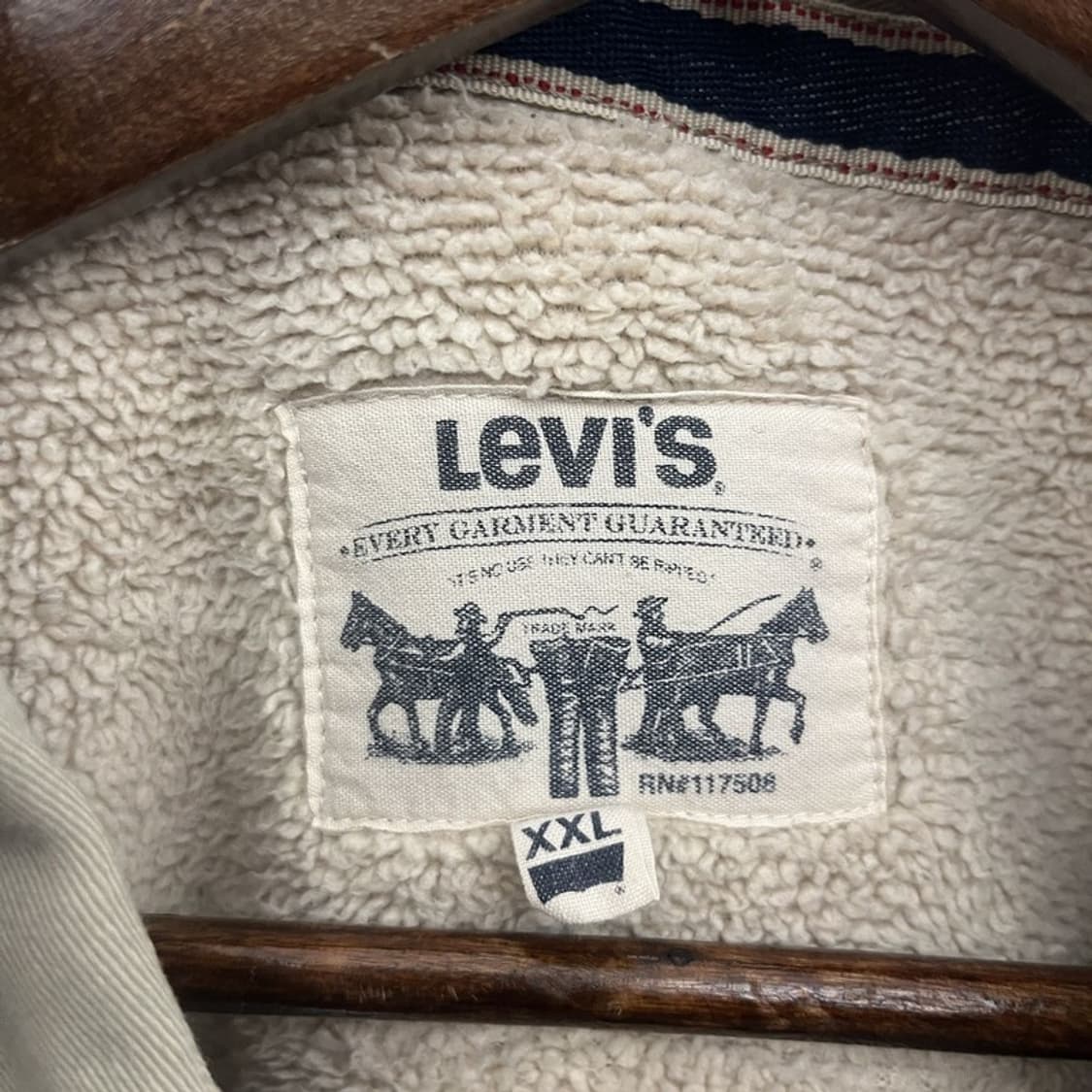 리바이스 빈티지 컨트리 트러커 양털 쉐르파 셔츠 XXL C09771 상품이미지5
