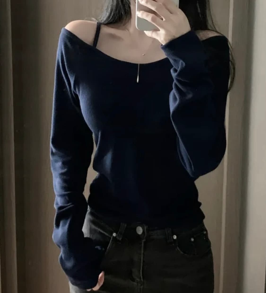 오프숄더 롱슬리브 상품이미지2