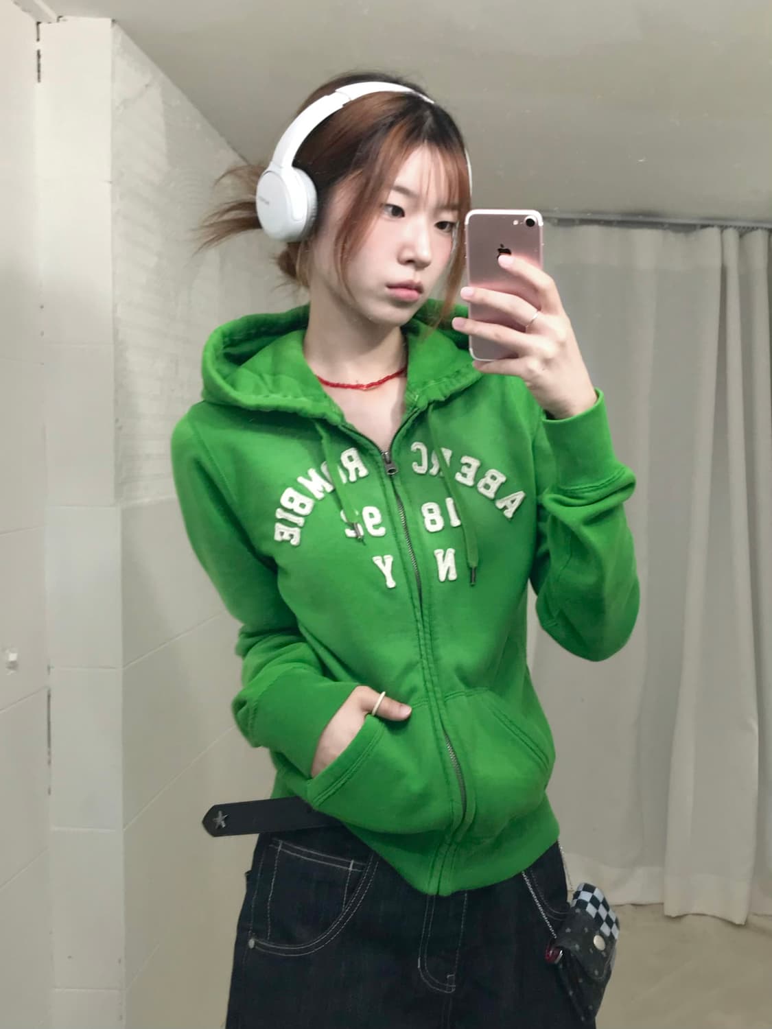 아베크롬비 그린 후드집업 상품이미지1