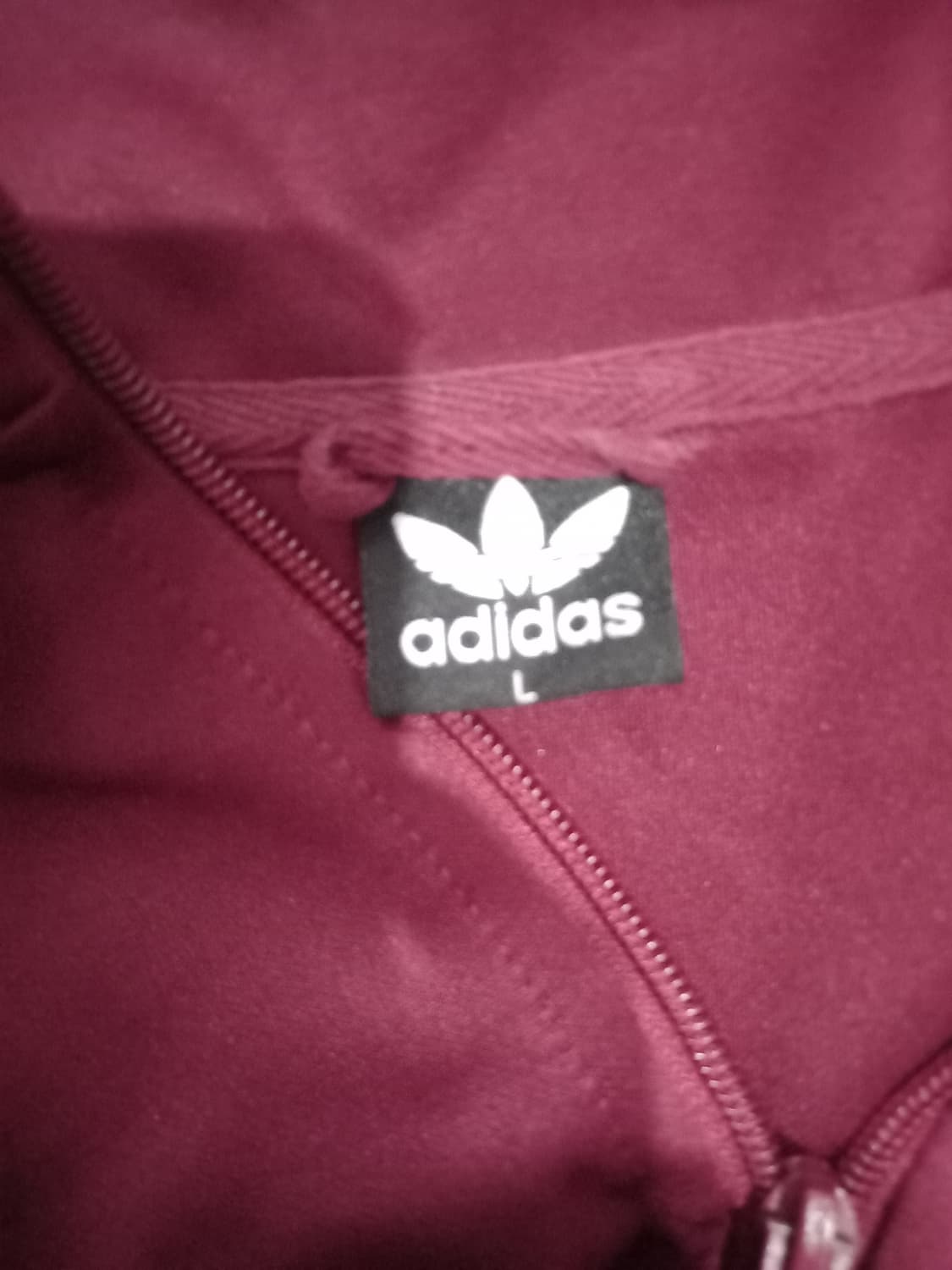 아디다스 희귀 대장급 파이어버드 와인 실버 마룬 버건디 져지집업 100 상품이미지4