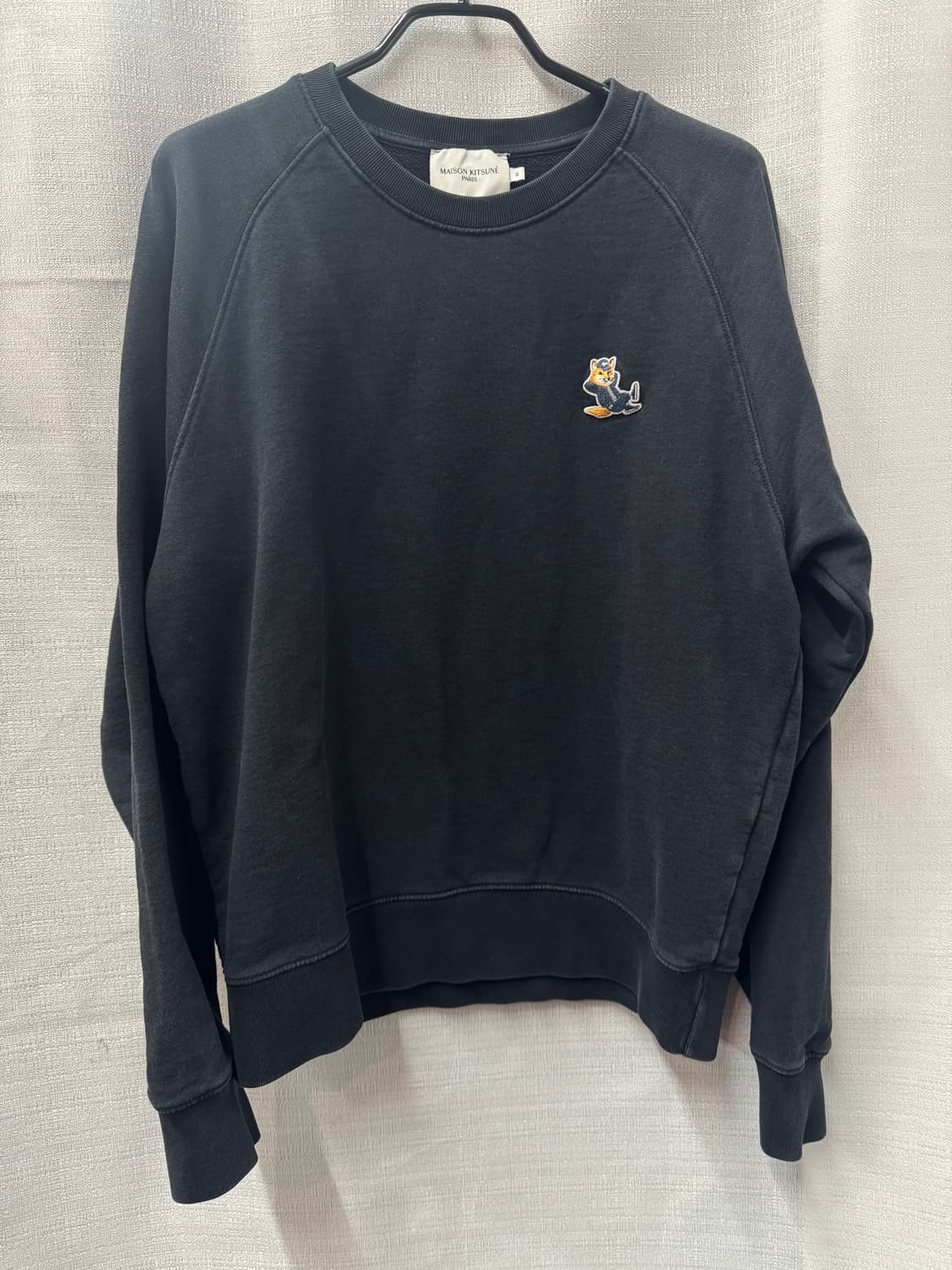 메종키츠네 여우로고 자수 맨투맨 XL(L) 상품이미지1