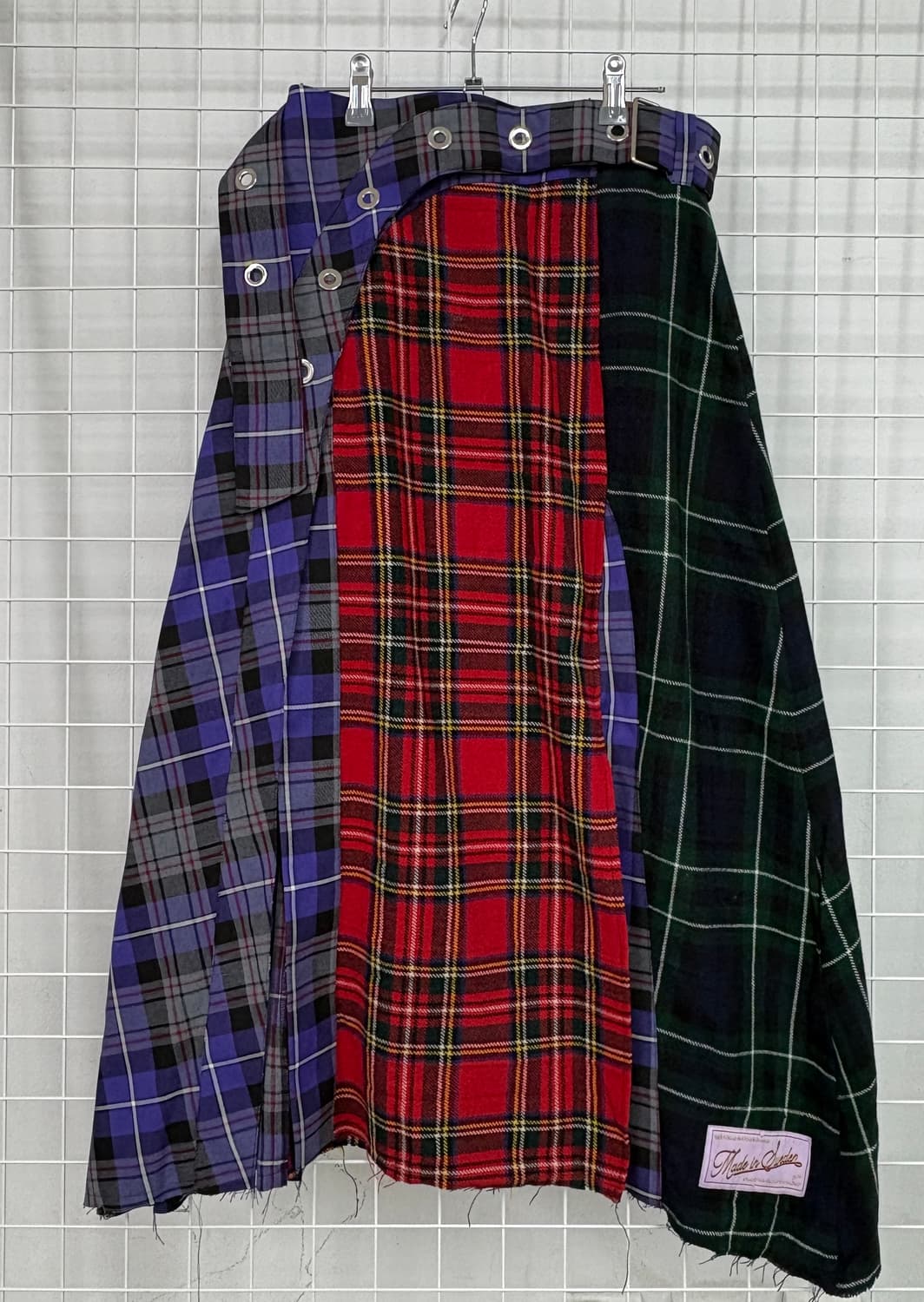 레이브리뷰 타탄 체크 롱스커트  상품이미지8