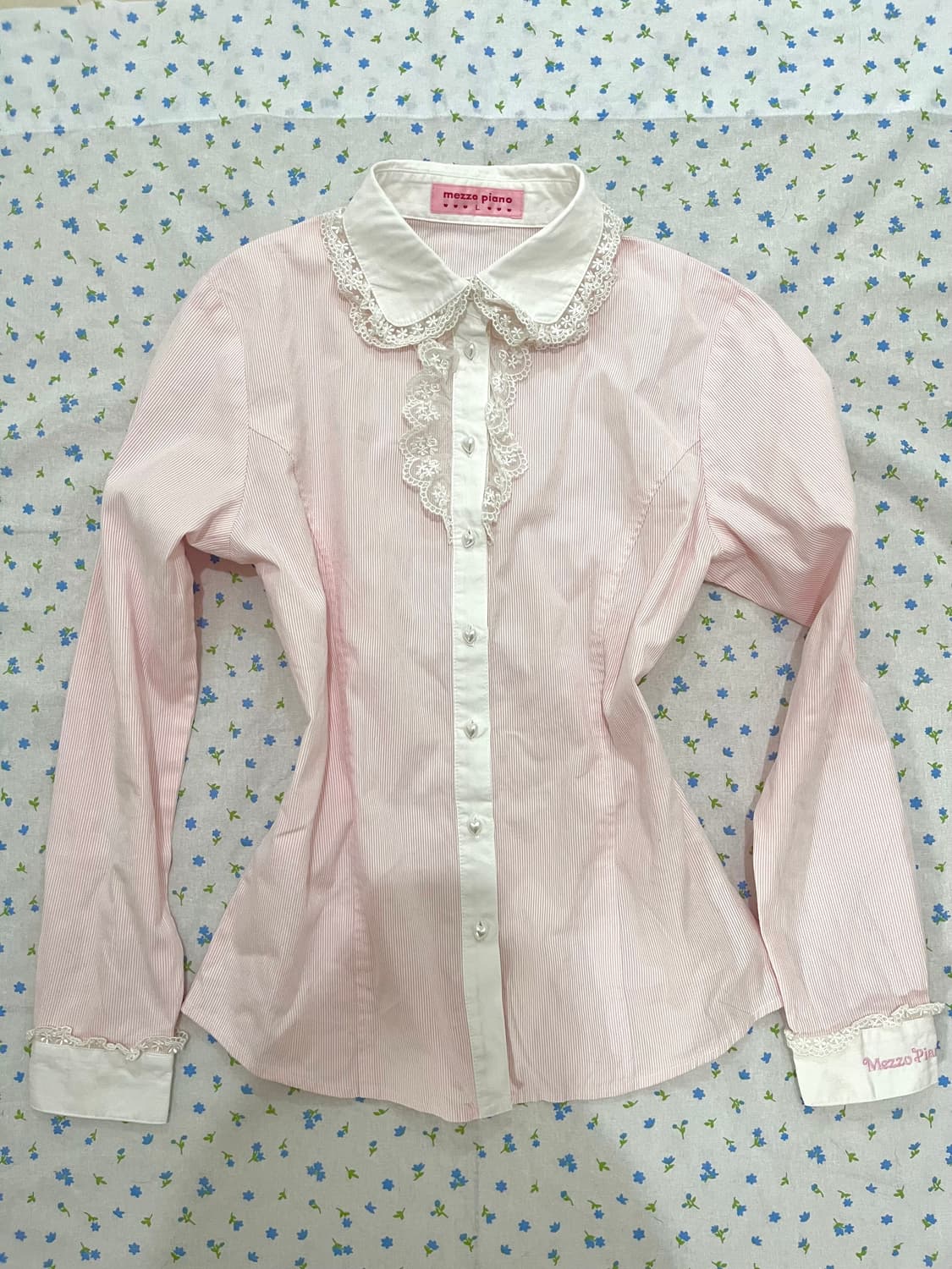 메조피아노 히메가루 레이스 블라우스 로걀탑 대장템 헤이세이 일녀 리즈리사 상품이미지4