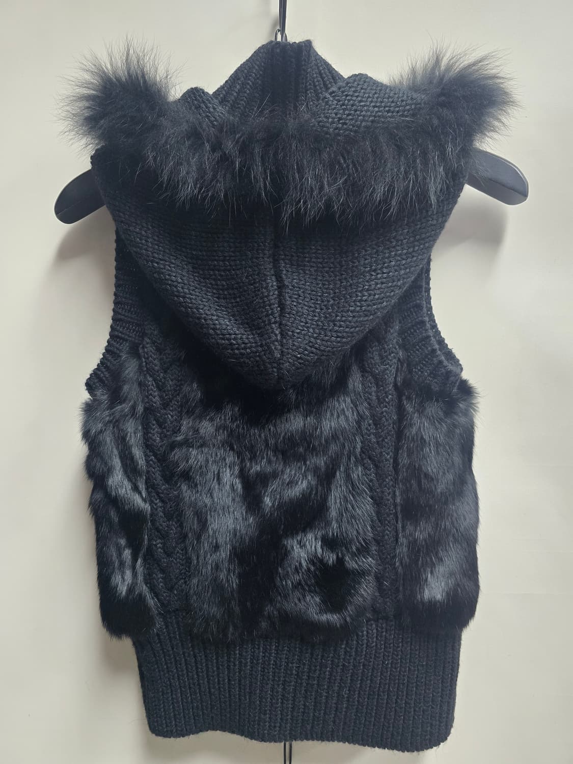 에고이스트 모피 퍼 후드 조끼 66 상품이미지3