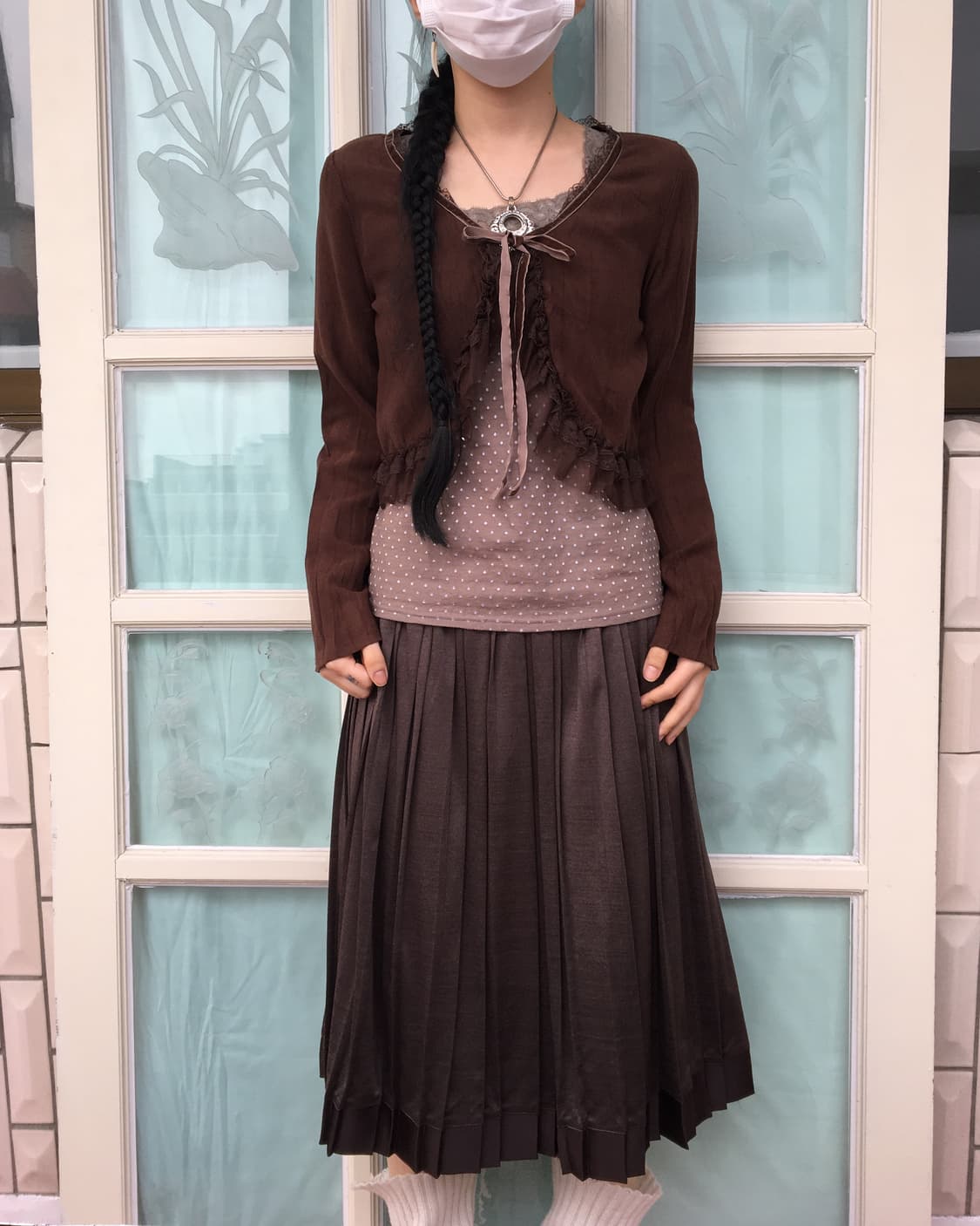 Frill point cardigan 상품이미지1