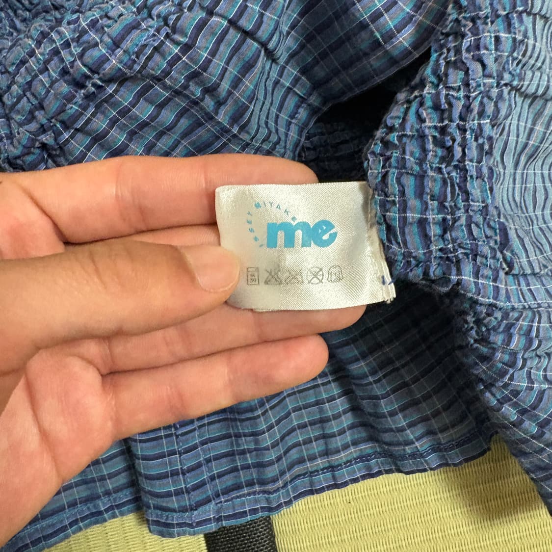 이세이미야케 미 크링클 체크 가디건 블라우스 상품이미지7