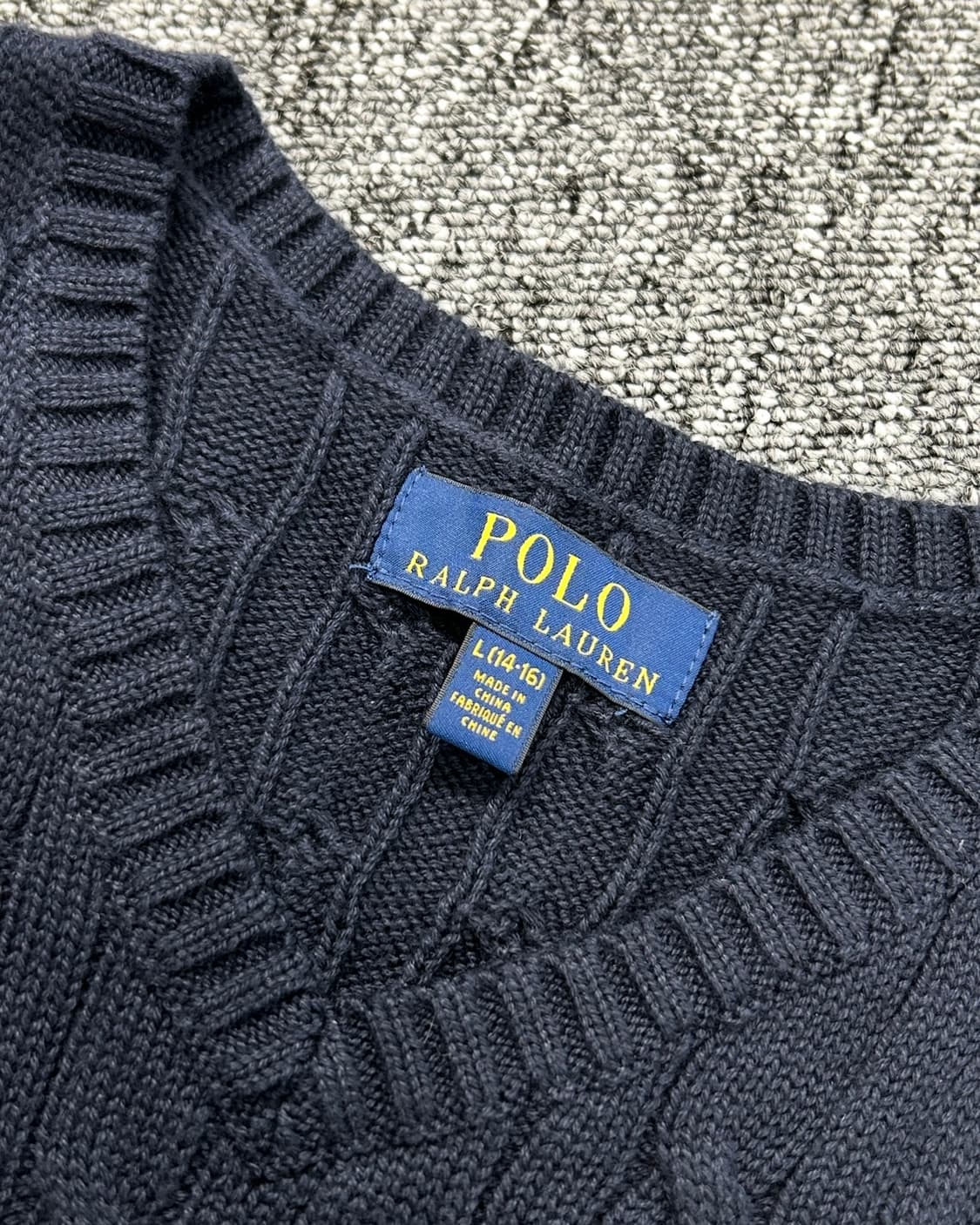 폴로 랄프로렌 케이블 니트 베스트 상품이미지6