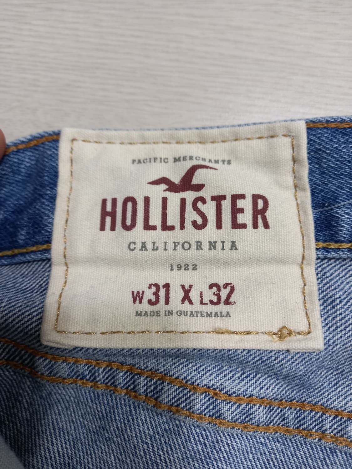 31 HOLLISTER 데미지워싱 일자 크롭진 31-502 상품이미지8