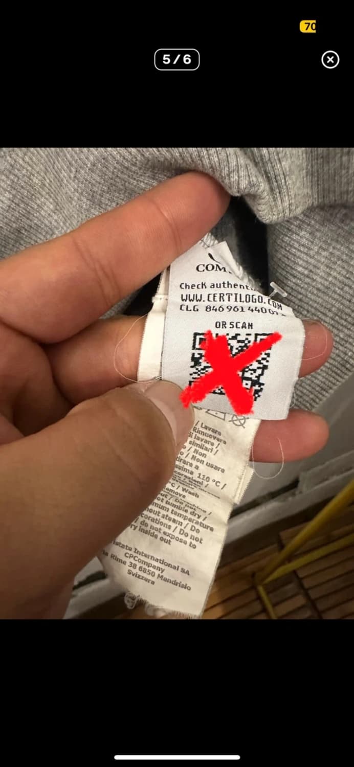 CP 컴퍼니 맨투맨 그레이 XXL 상품이미지3