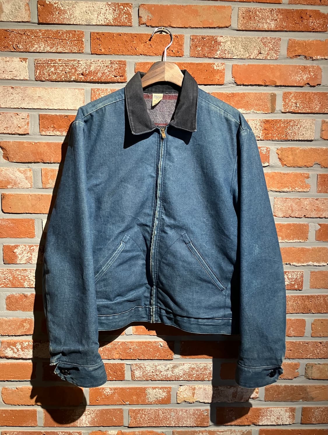 70s USA 빈티지 랭글러 빅벤 데님 워크 자켓 상품이미지2