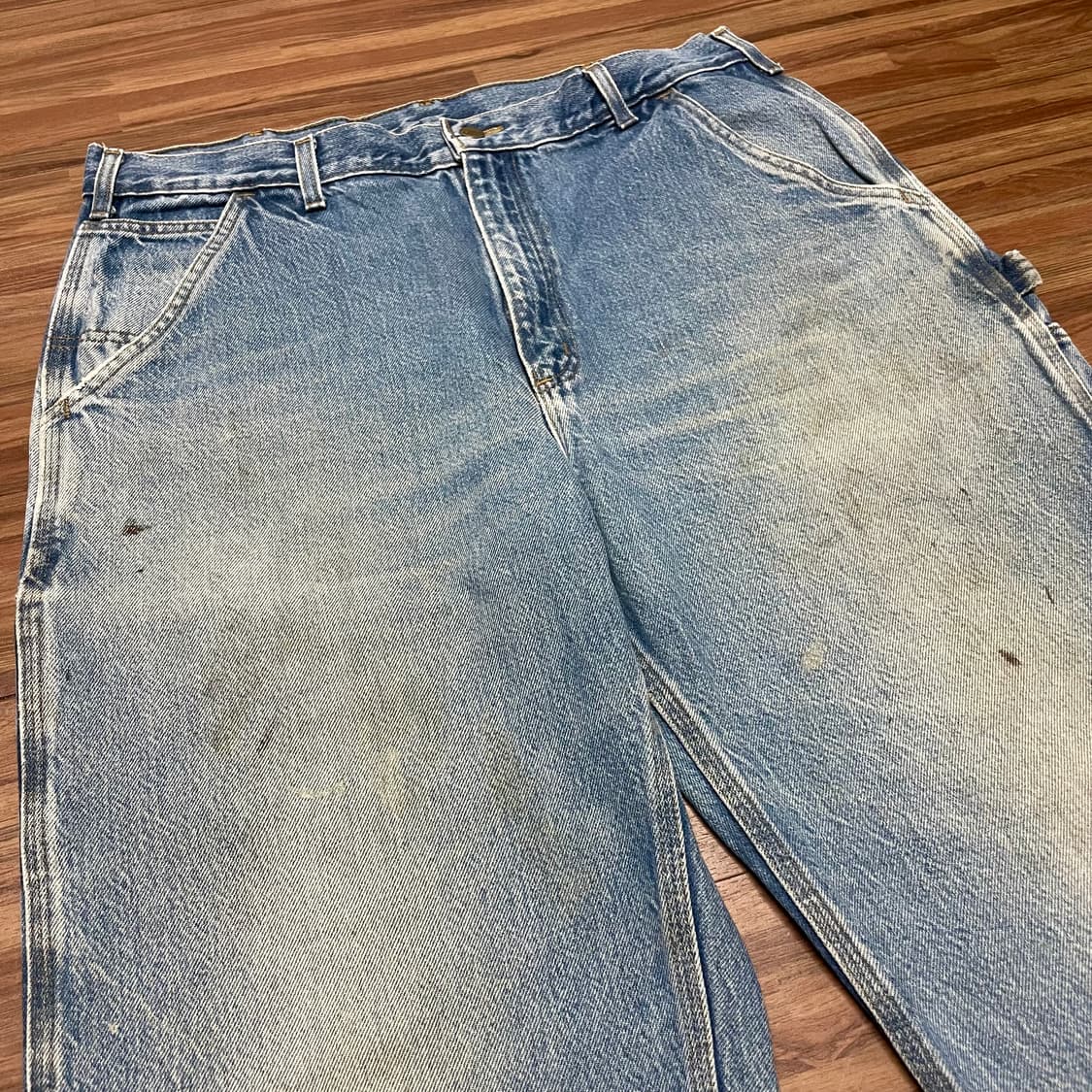 미제 빈티지 칼하트 데님 싱글니 카펜터 팬츠 청바지 상품이미지3