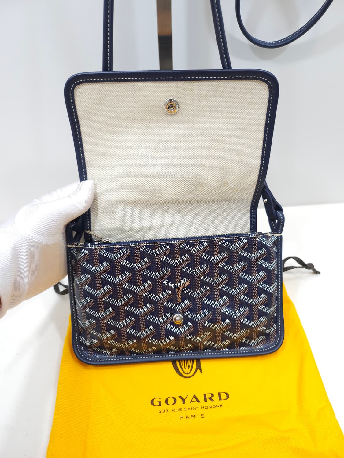 [정품] 고야드 플뤼메 크로스백 네이비 상품이미지4