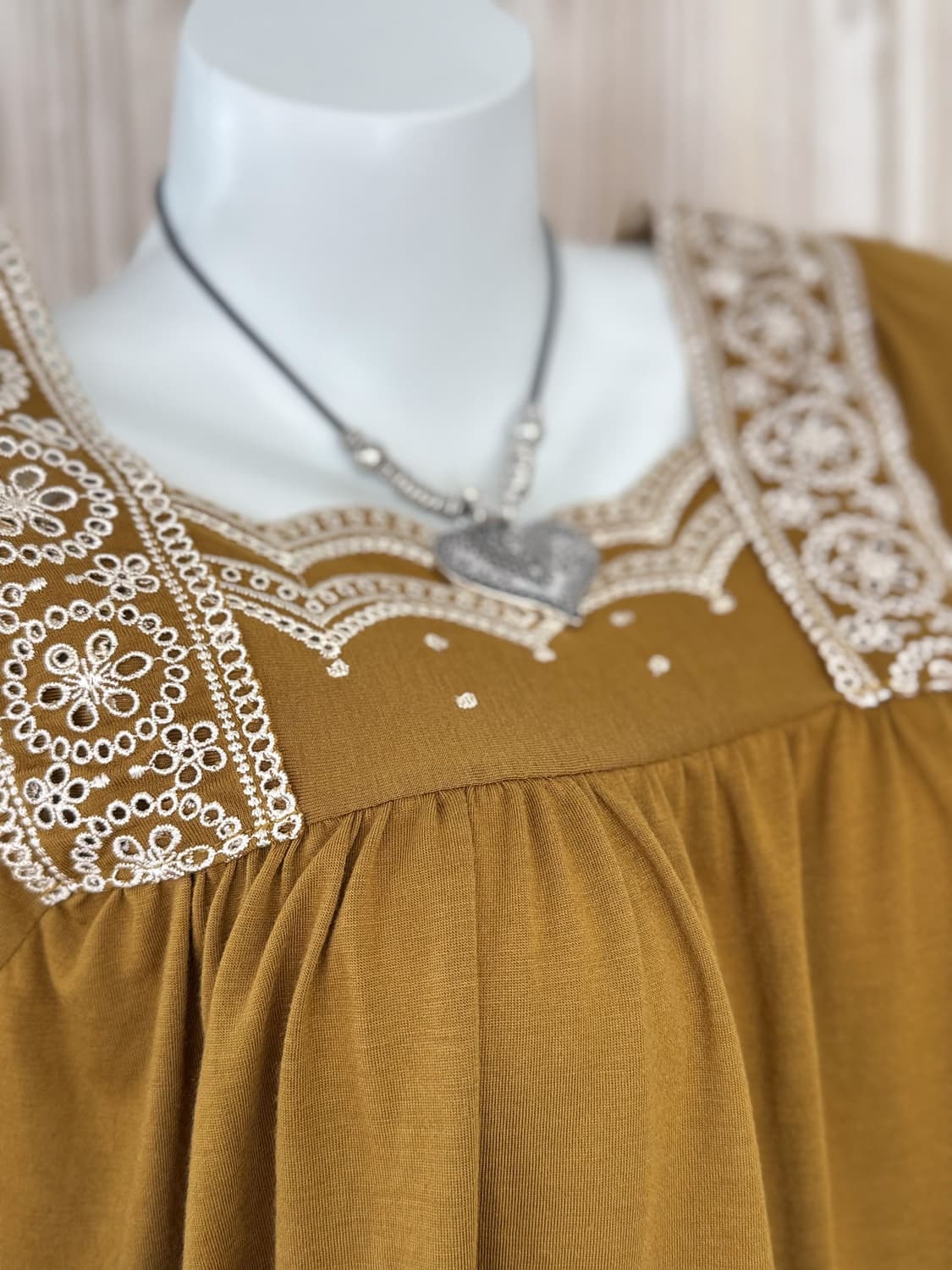 Embroidered Pumpkin Blouse 0043 상품이미지5