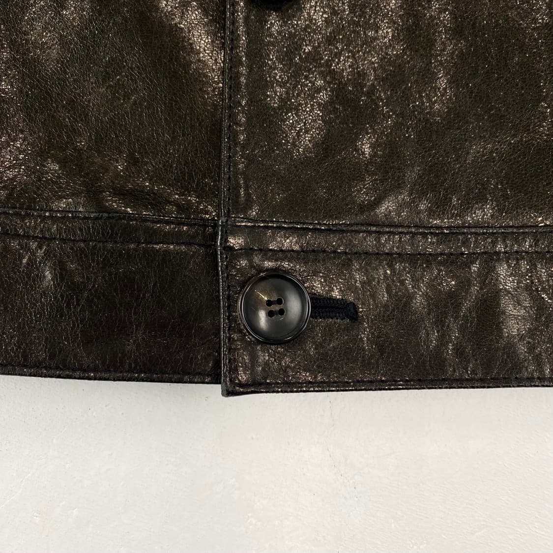언히든 이태리 램스킨 3세대 복각 레더 트러커 자켓 (100) 상품이미지8