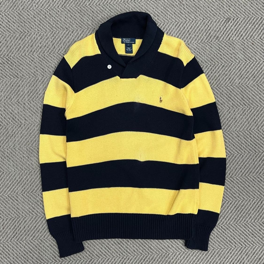 폴로랄프로렌 스트라이프  숄카라 니트 v0890 상품이미지1