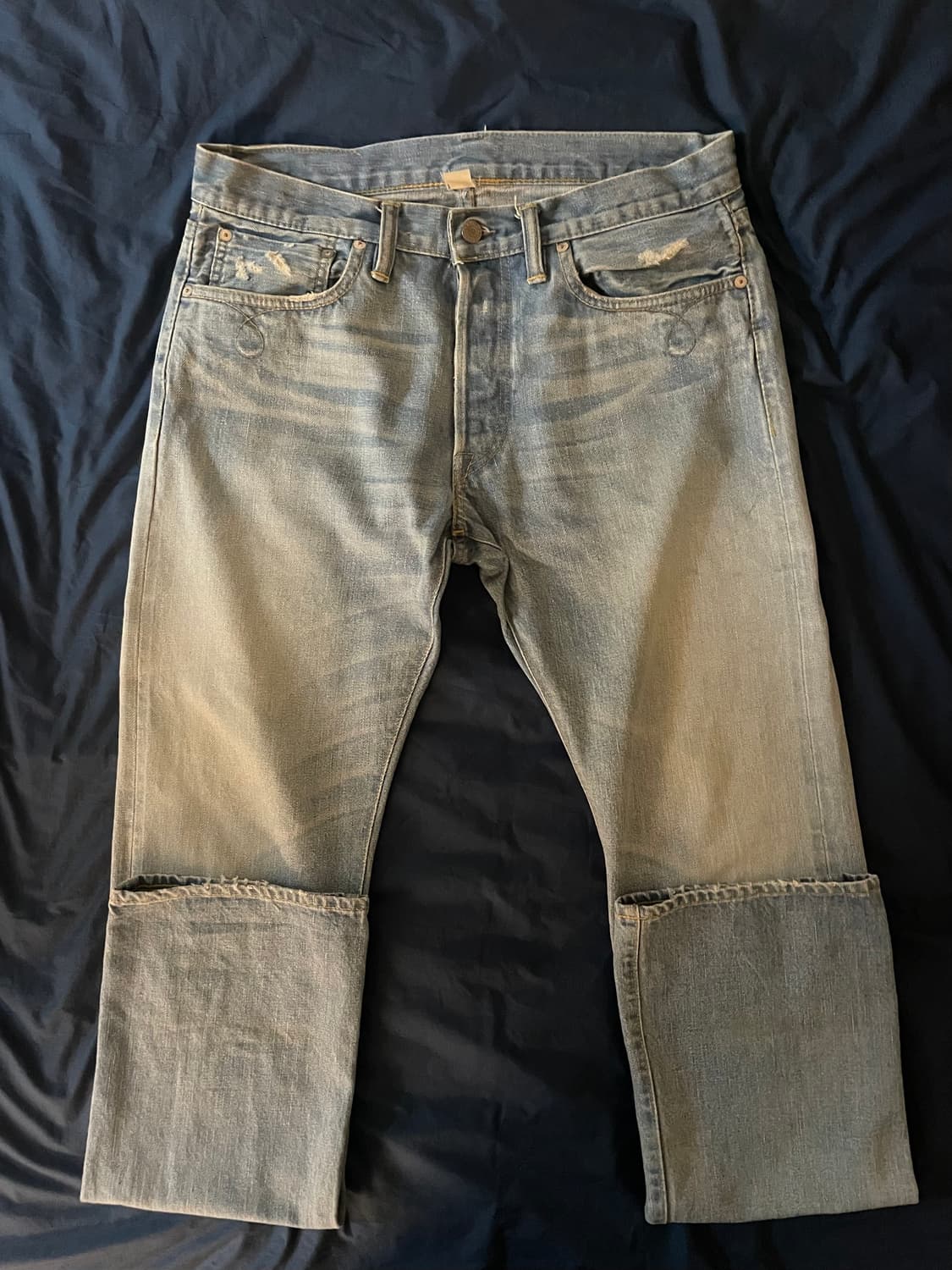 RRL 더블알엘 셀비지 워싱 데님 스트레이트 핏 [33X34] 상품이미지2