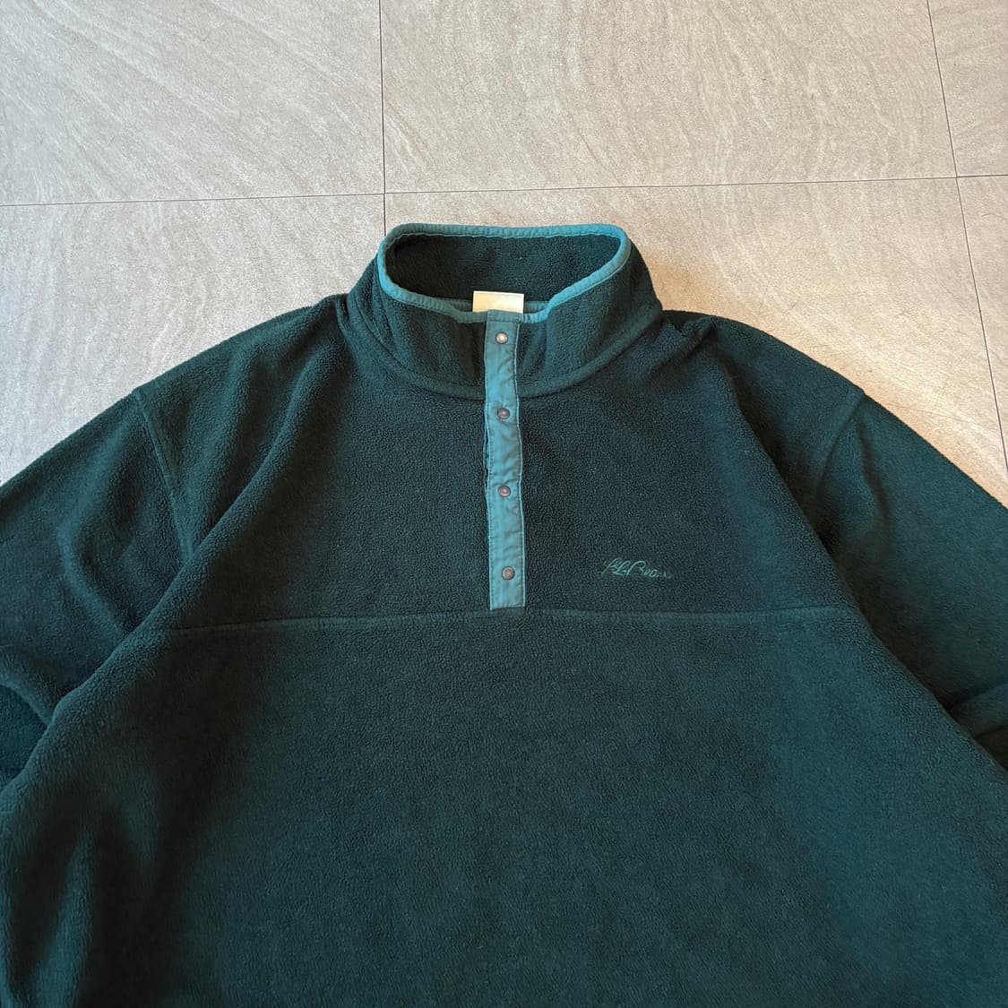 90s L.L.bean 90년대 생산 엘엘빈 그린 신칠라 스냅티 상품이미지3