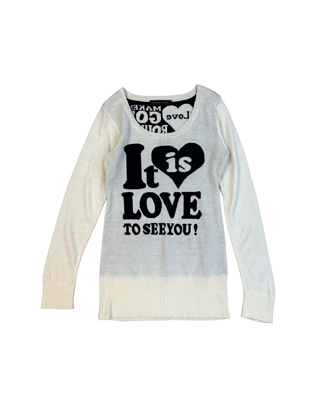 COOKIE HOUSE 레터링 자카드 풀오버 상품이미지1