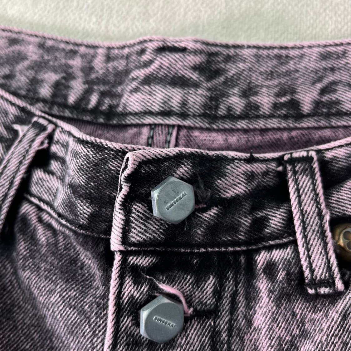 2 떠그클럽 더블 니 데님 팬츠  상품이미지5