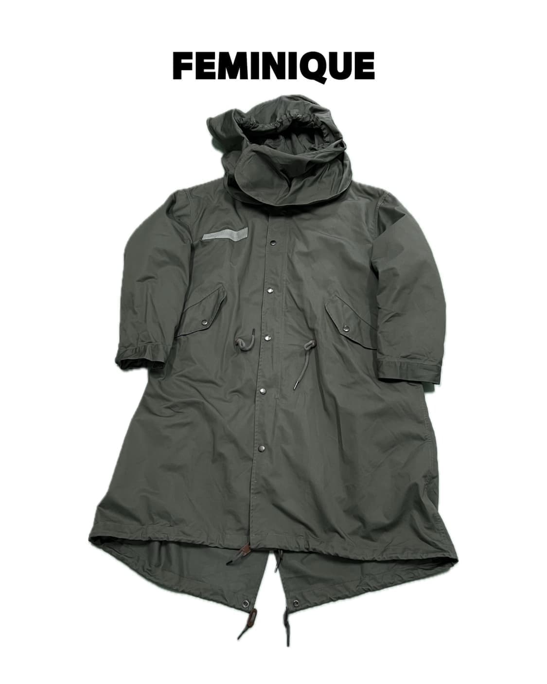 페미니크 우먼스 밀리터리 테일 롱 필드 야상 자켓 상품이미지1
