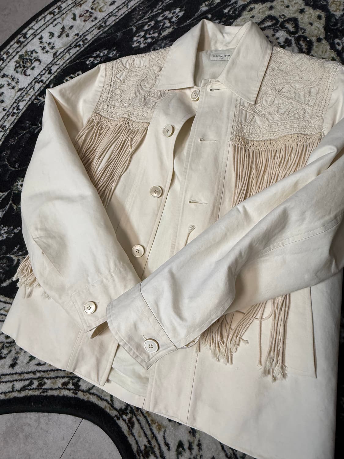 드리스 반 노튼 아티잔 프린지 자켓 상품이미지5