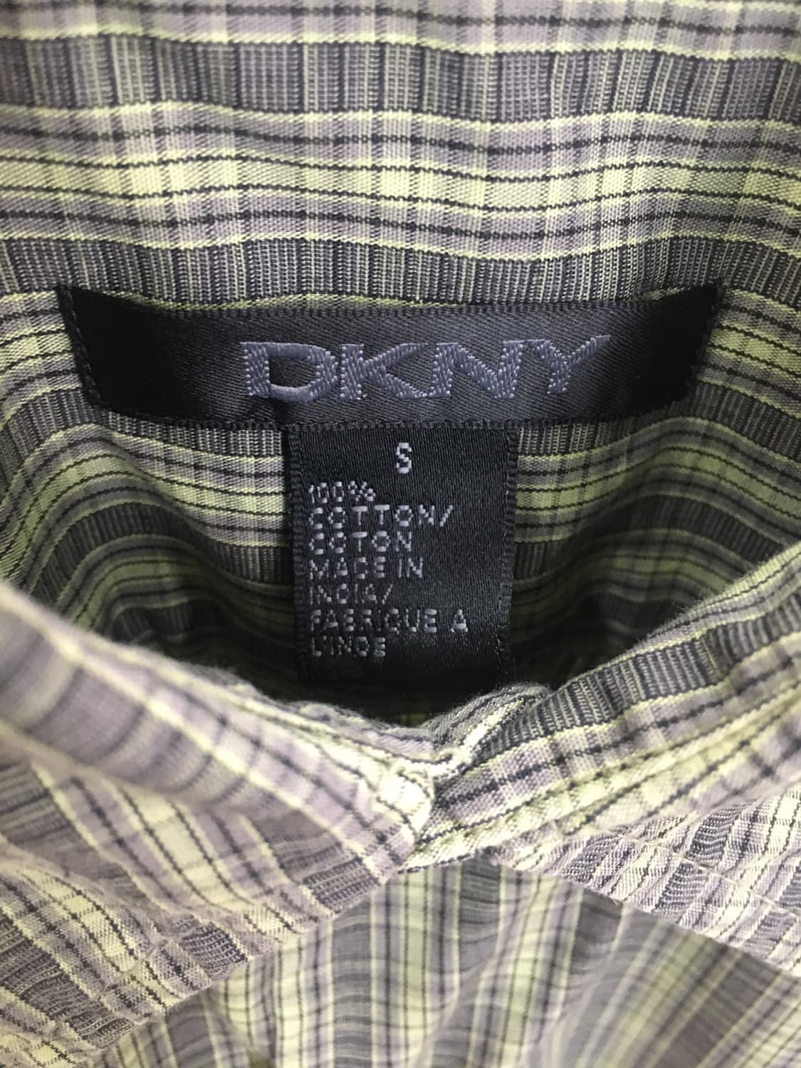 DKNY 빈티지 반팔체크셔츠 상품이미지4
