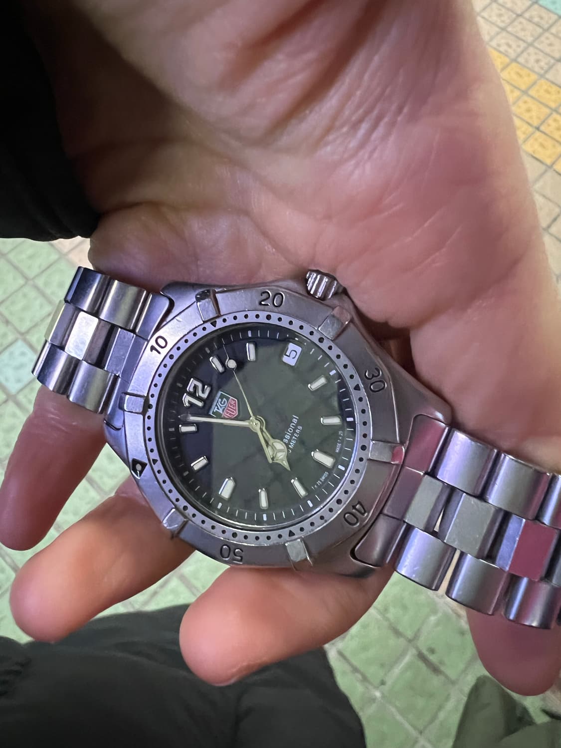 태그호이어 빈티지 프로페셔널 38mm 검판 wk1110 상품이미지2
