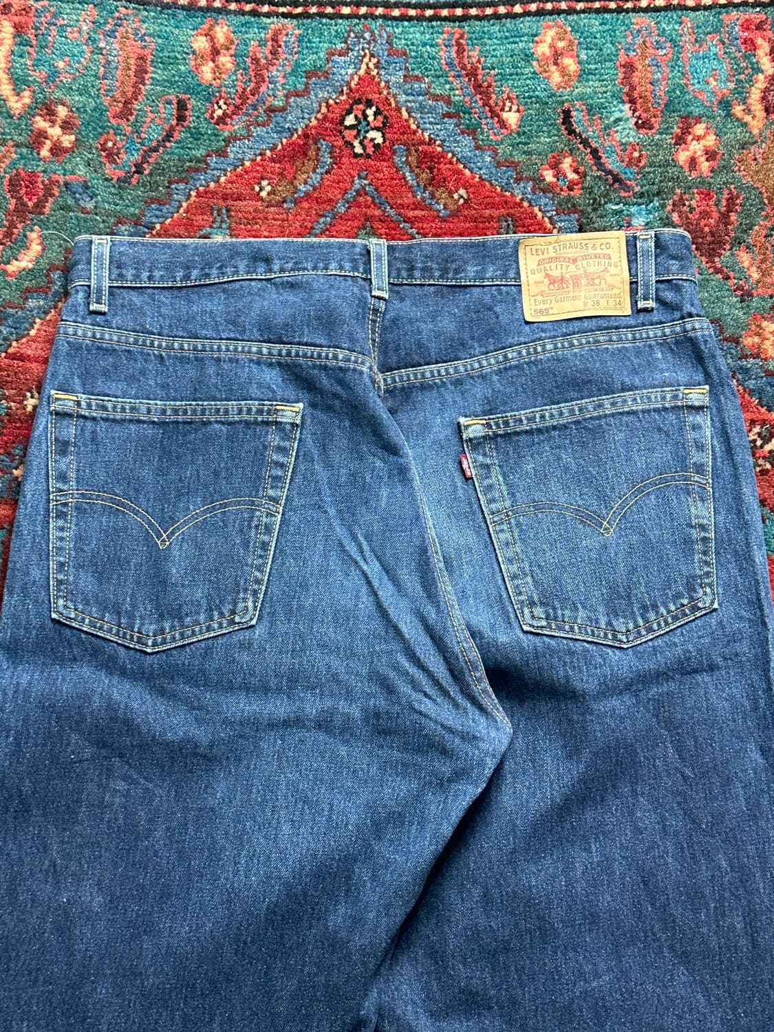 90's USA Made 리바이스 569 배기 데님 팬츠 상품이미지6