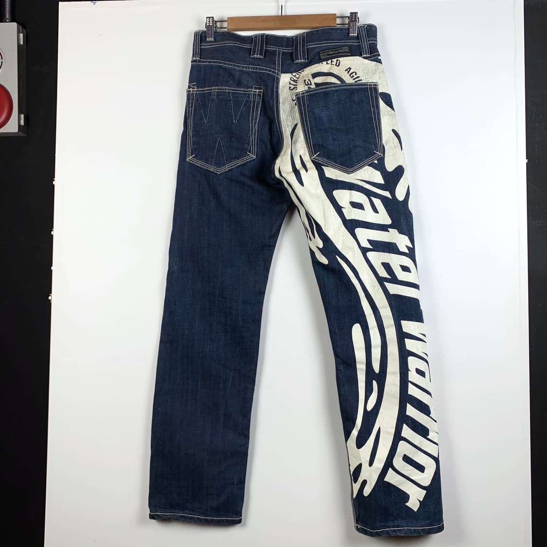 리얼 비 보이스 제패니즈 워터 워리어 본 페인팅 팬츠 상품이미지4