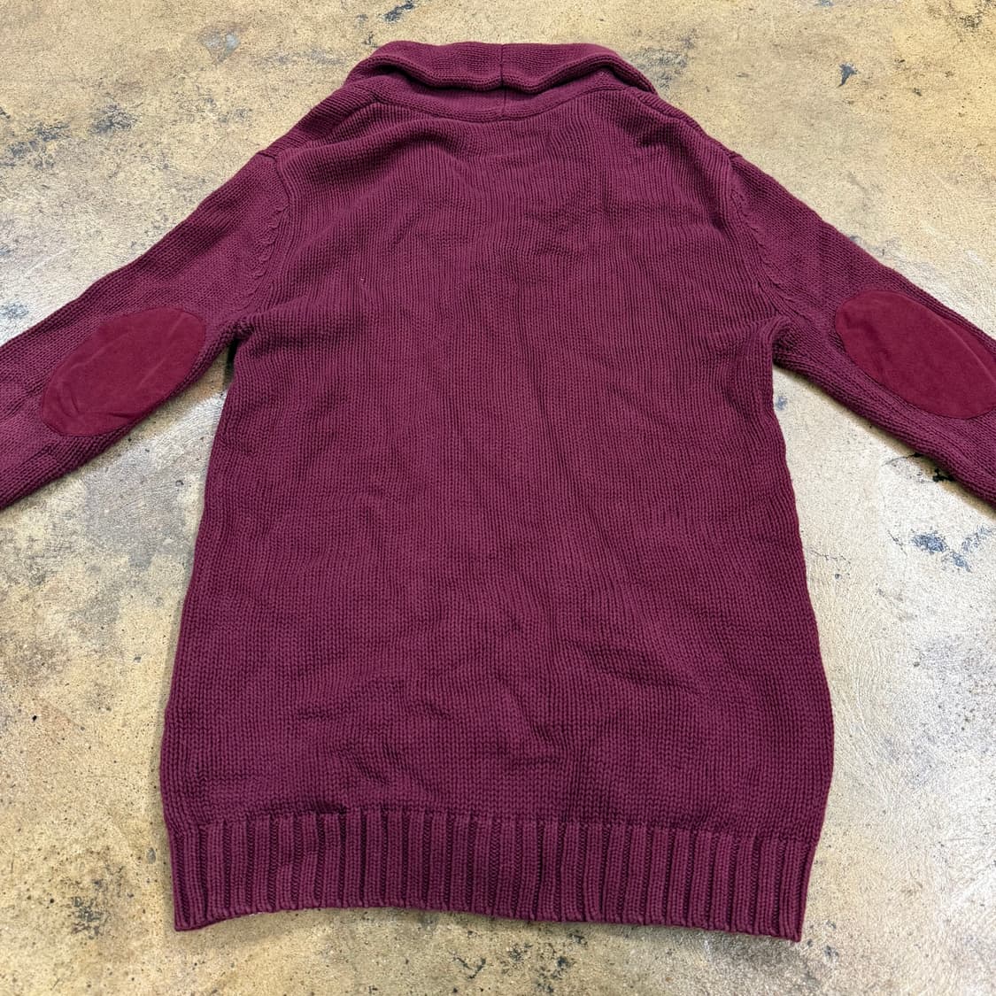 아디다스 버건디 카라 니트 가디건 90 상품이미지4