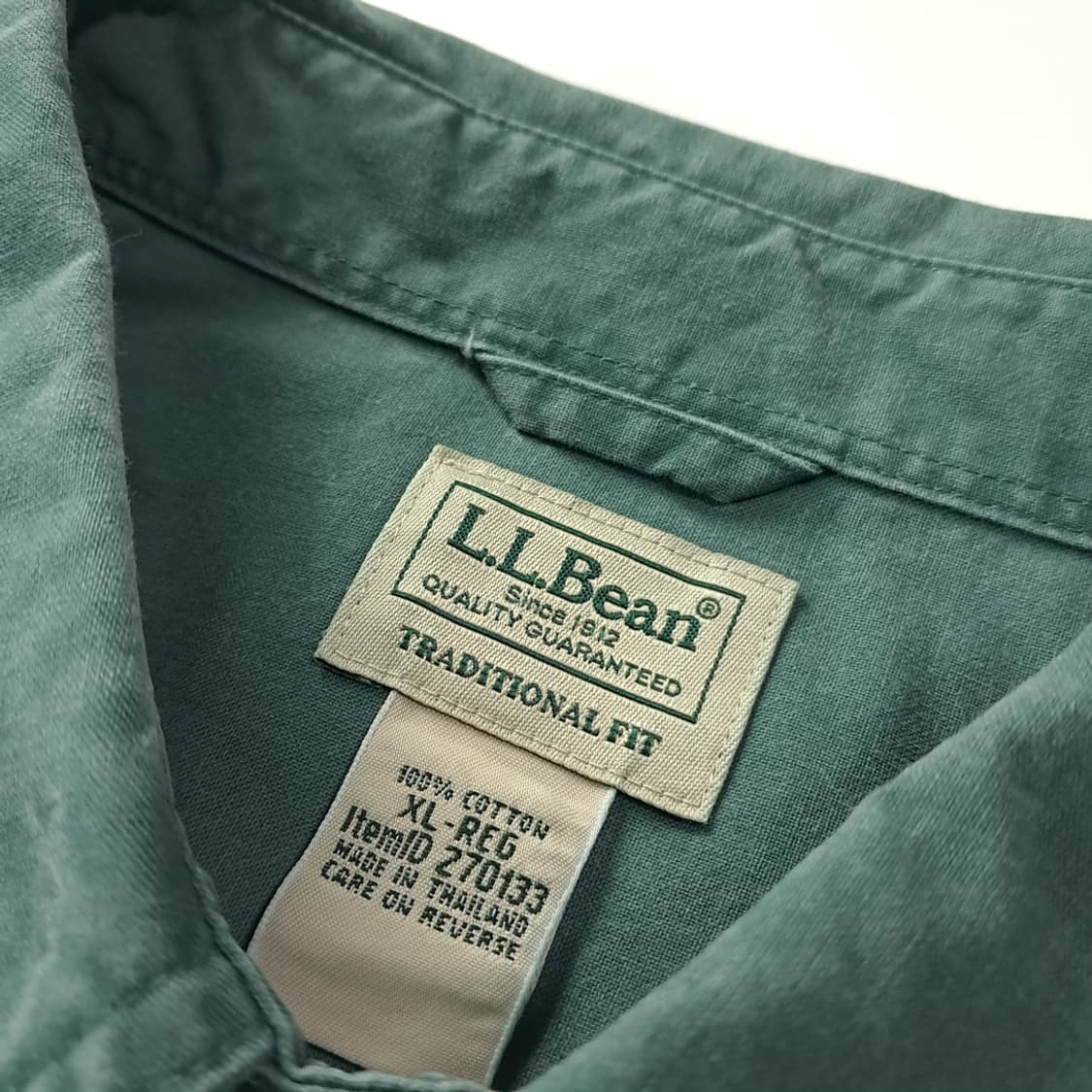 CK502 XL 엘엘빈 00s 틸그린 워크 셔츠 남방 상품이미지3