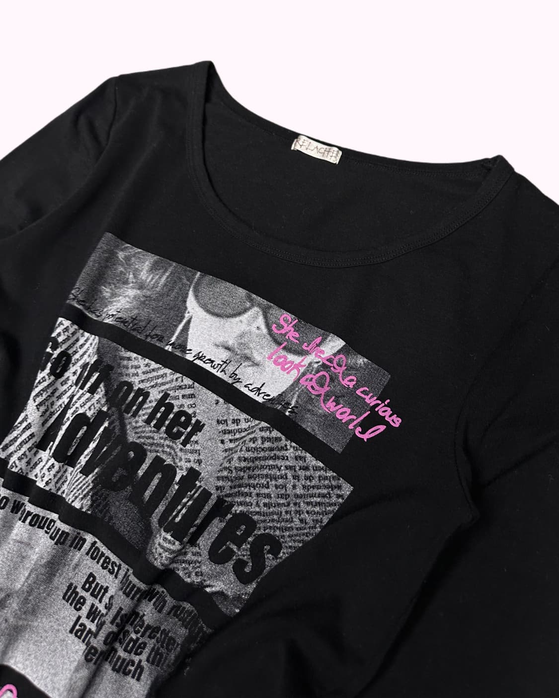 y2k printing black t-shirt 상품이미지2