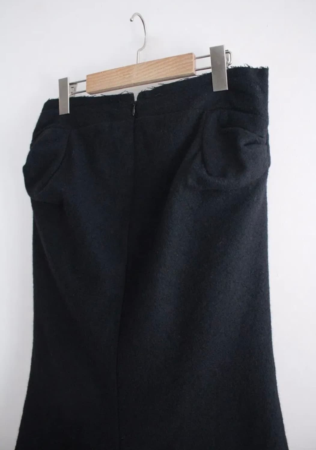 꼼데가르송 준야와타나베 2003AD 리본 컷아웃 울 스커트 상품이미지8