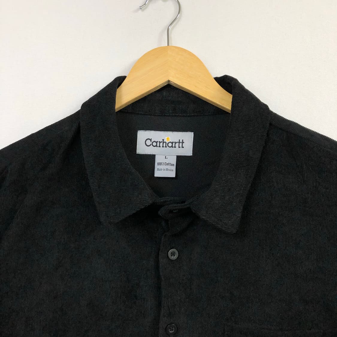 105 칼하트 블랙 코듀로이 셔츠 상품이미지3