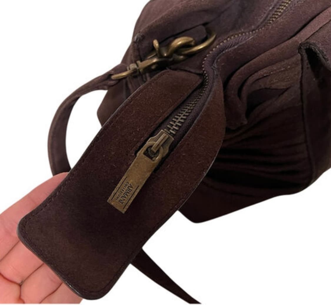 Armani Collezione 스웨이드 프린지 숄더백 소가죽 상품이미지4