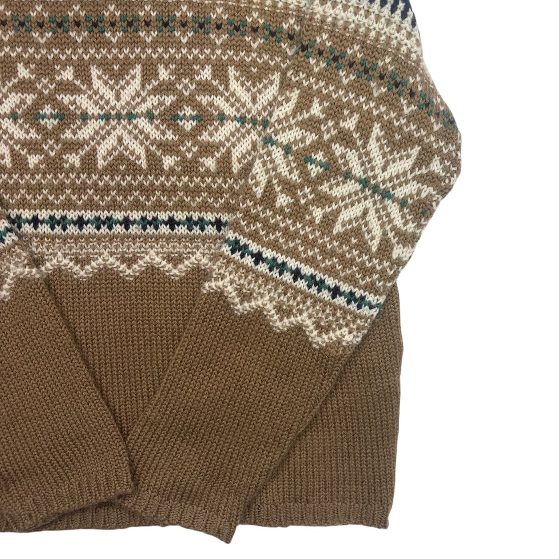 맥그리거 빈티지 노르딕 패턴 울 니트 스웨터 M 상품이미지3