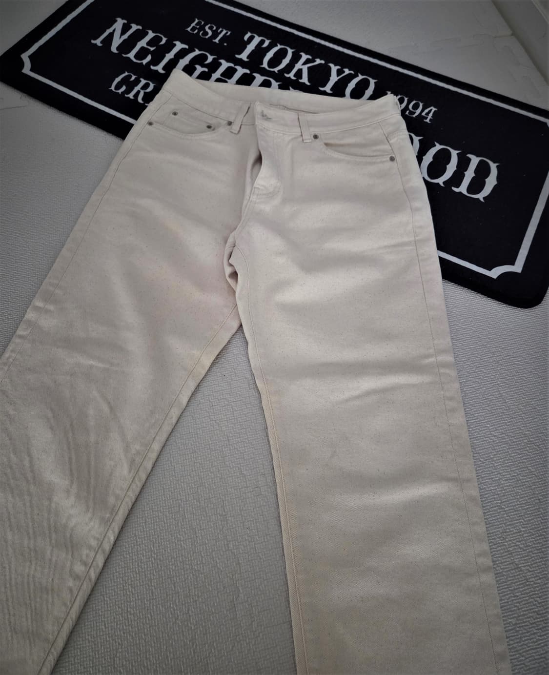 브랜디드 1931 오브젝 진 크롭 스트레이트 34사이즈 팝니다. 상품이미지2