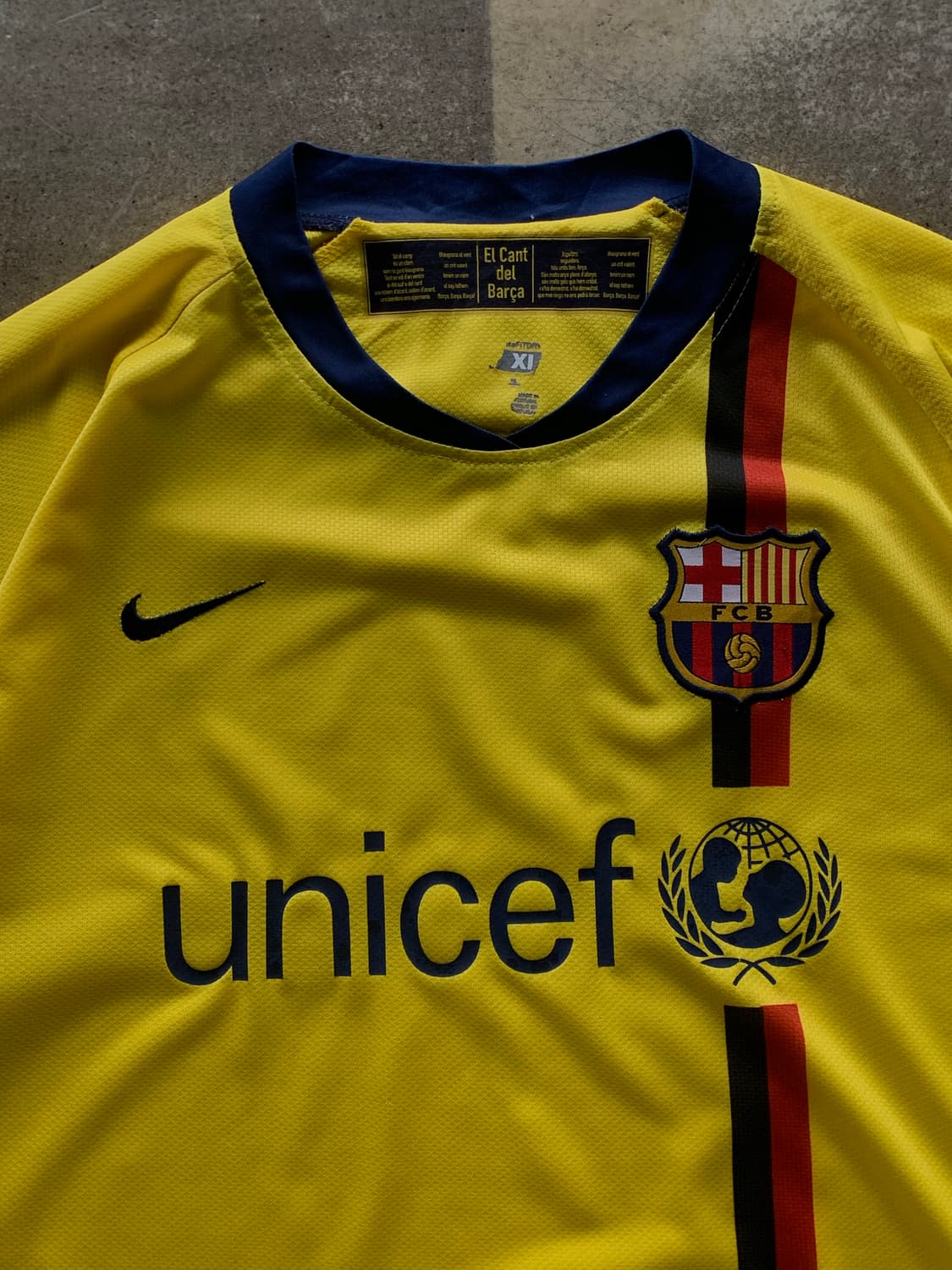 2008/09 나이키 FC바르셀로나 어웨이 풋볼 셔츠 상품이미지3