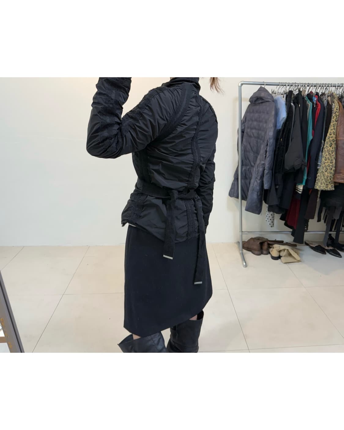 빈티지 셔링 패딩 상품이미지1