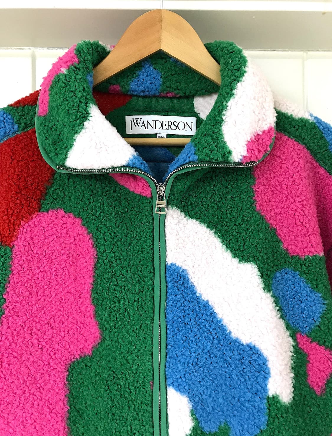 @새상품@ JW앤더슨 오버사이즈 플리스 자켓 멀티컬러 상품이미지7