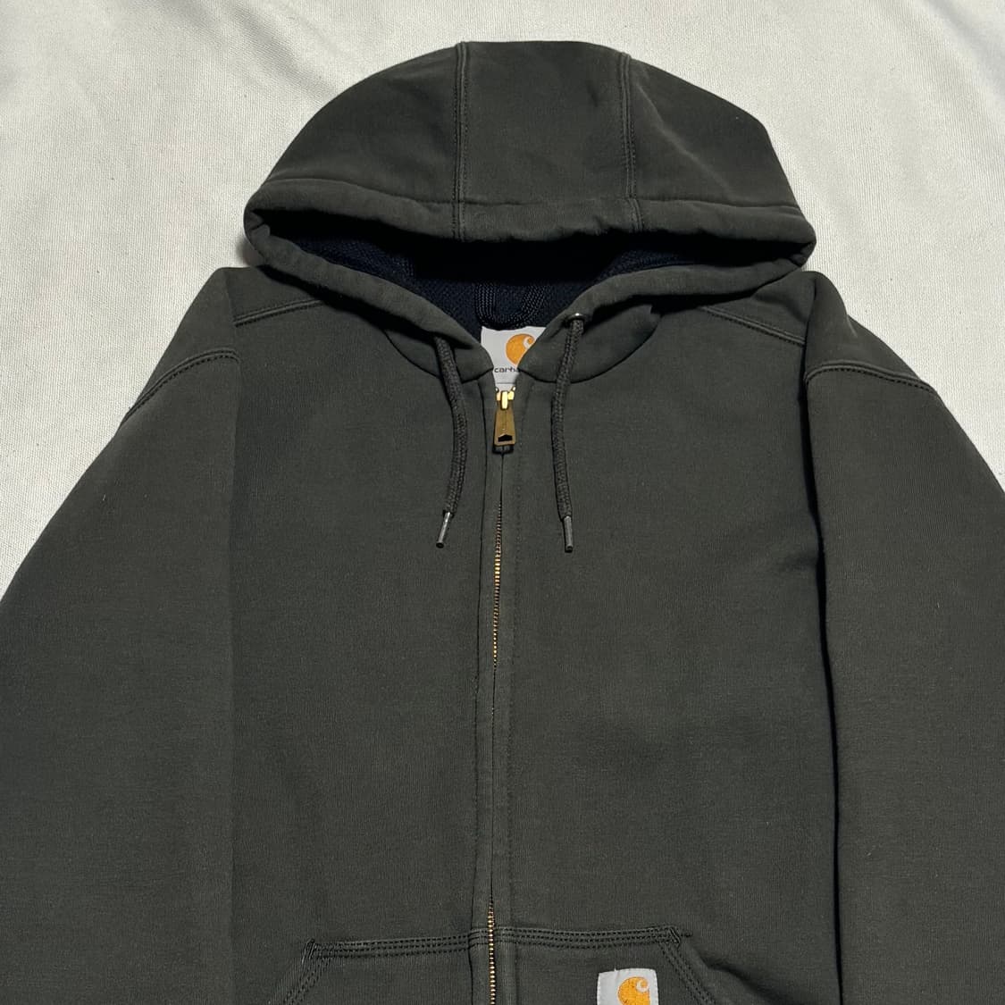 S 칼하트 카키 후드집업 상품이미지1