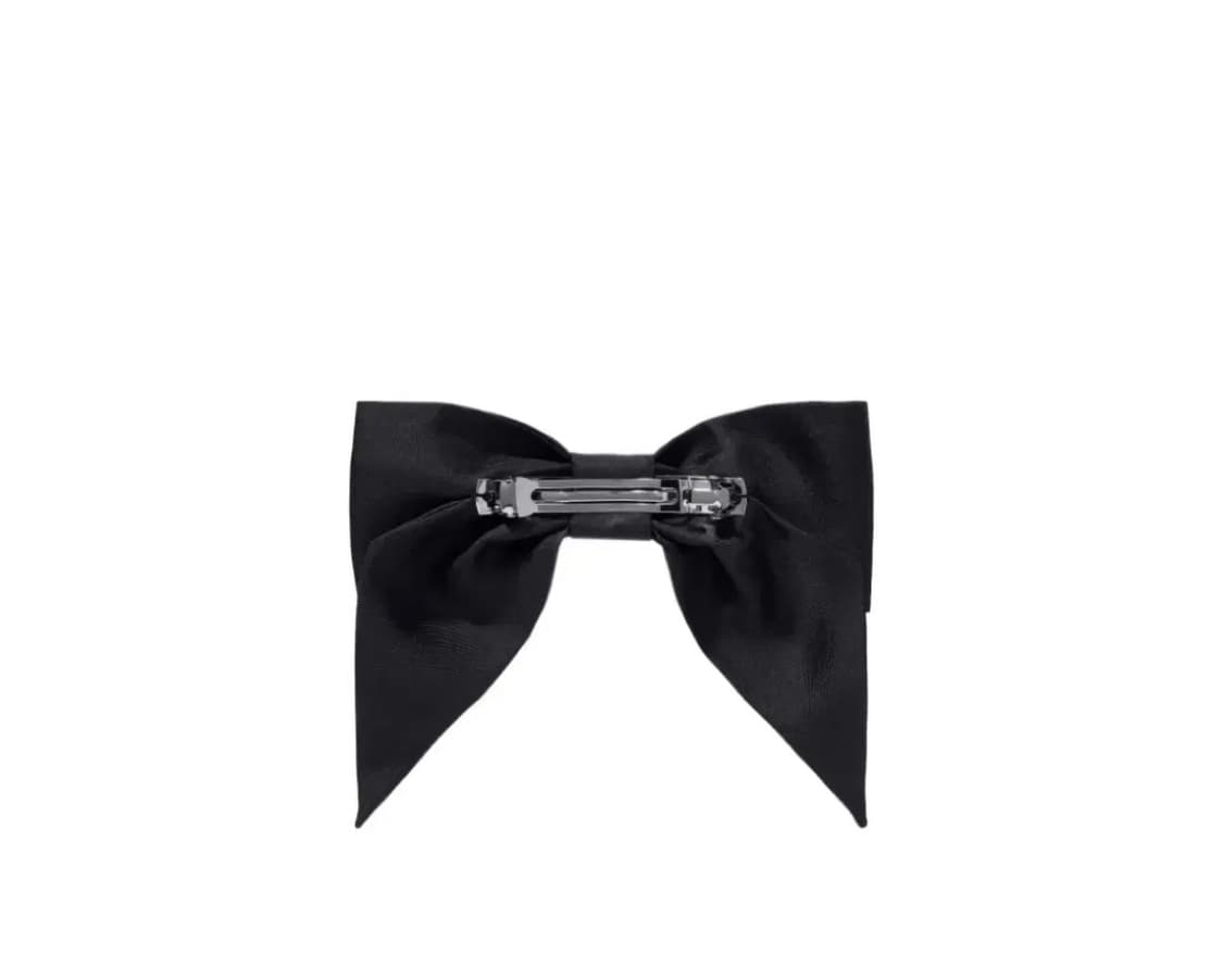 샤넬 리본 모양 바레뜨 헤어핀 실크 트윌 & 블랙 골드 상품이미지2