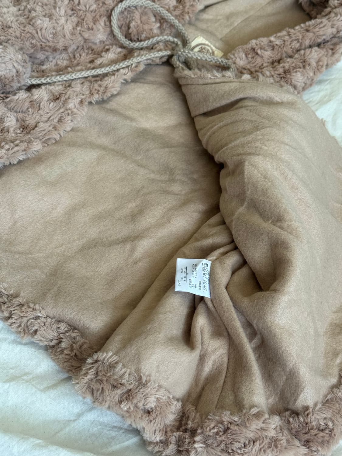 모카라떼 브라운 폼폼이 케이프 상품이미지7