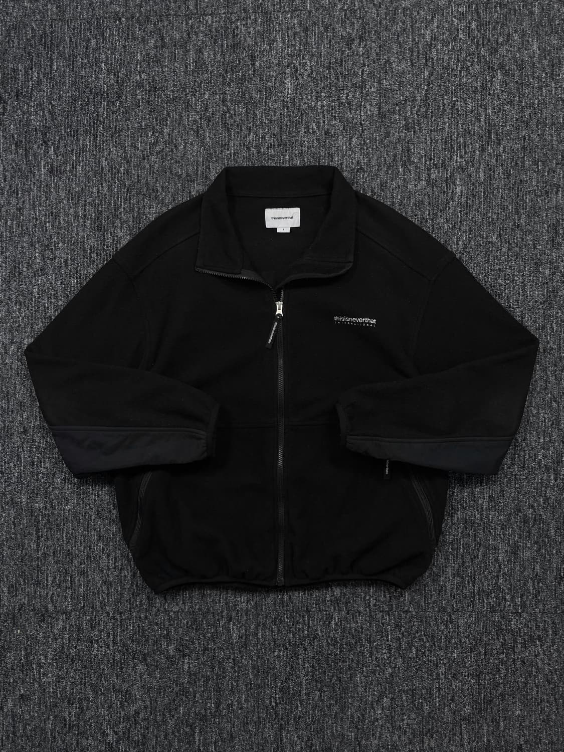 디스이즈네버댓 블랙 플리스 후리스 자켓 상품이미지4