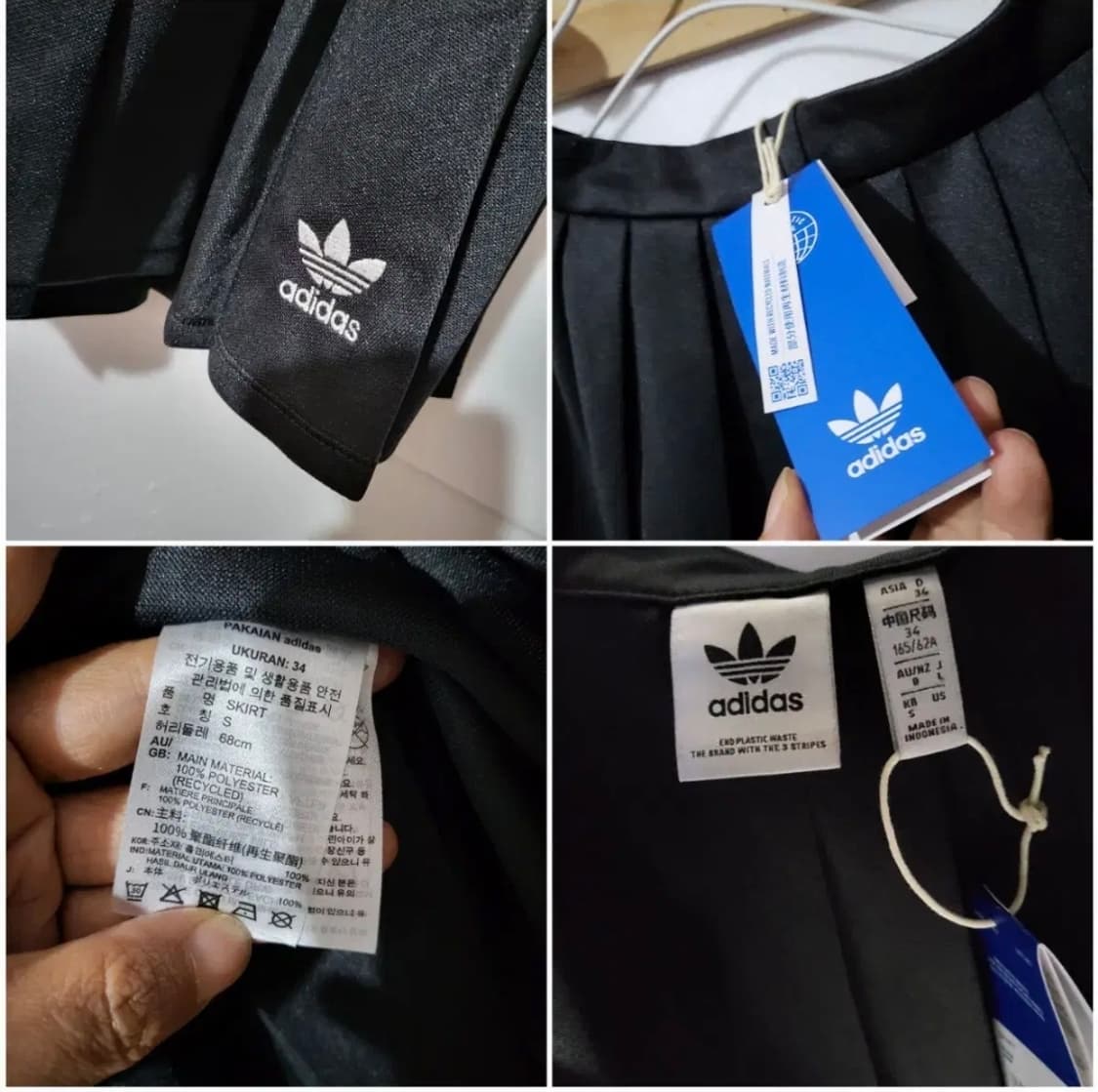 596 ) 새상품 아디다스 플리츠 스커트 골프 테니스 레깅스 힙커버 상품이미지5