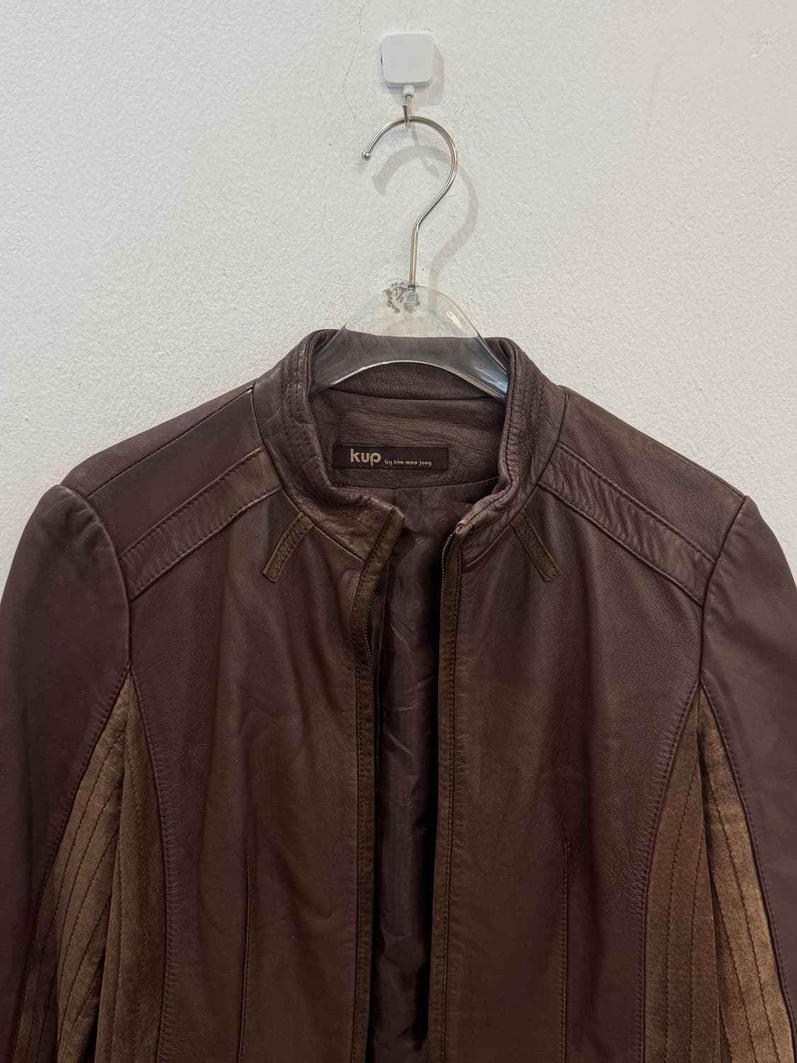Kup brown leather jacket 상품이미지2