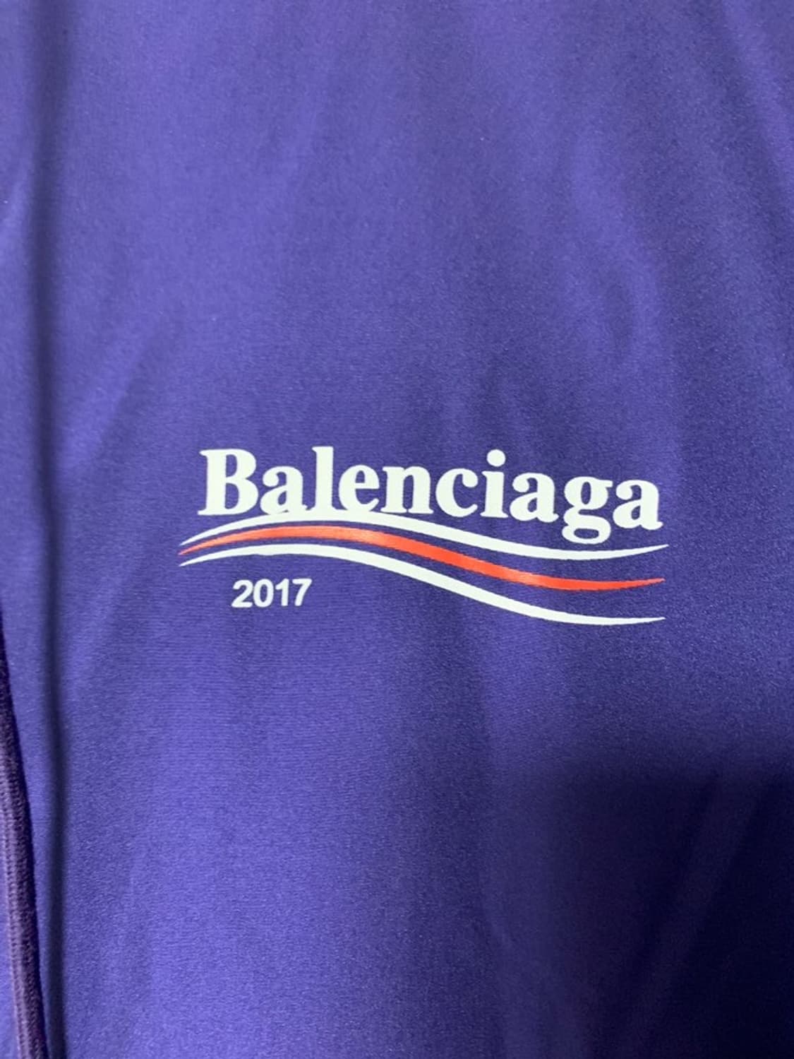 발렌시아가 17 웨이브로고 롱패딩 블루 44 상품이미지9