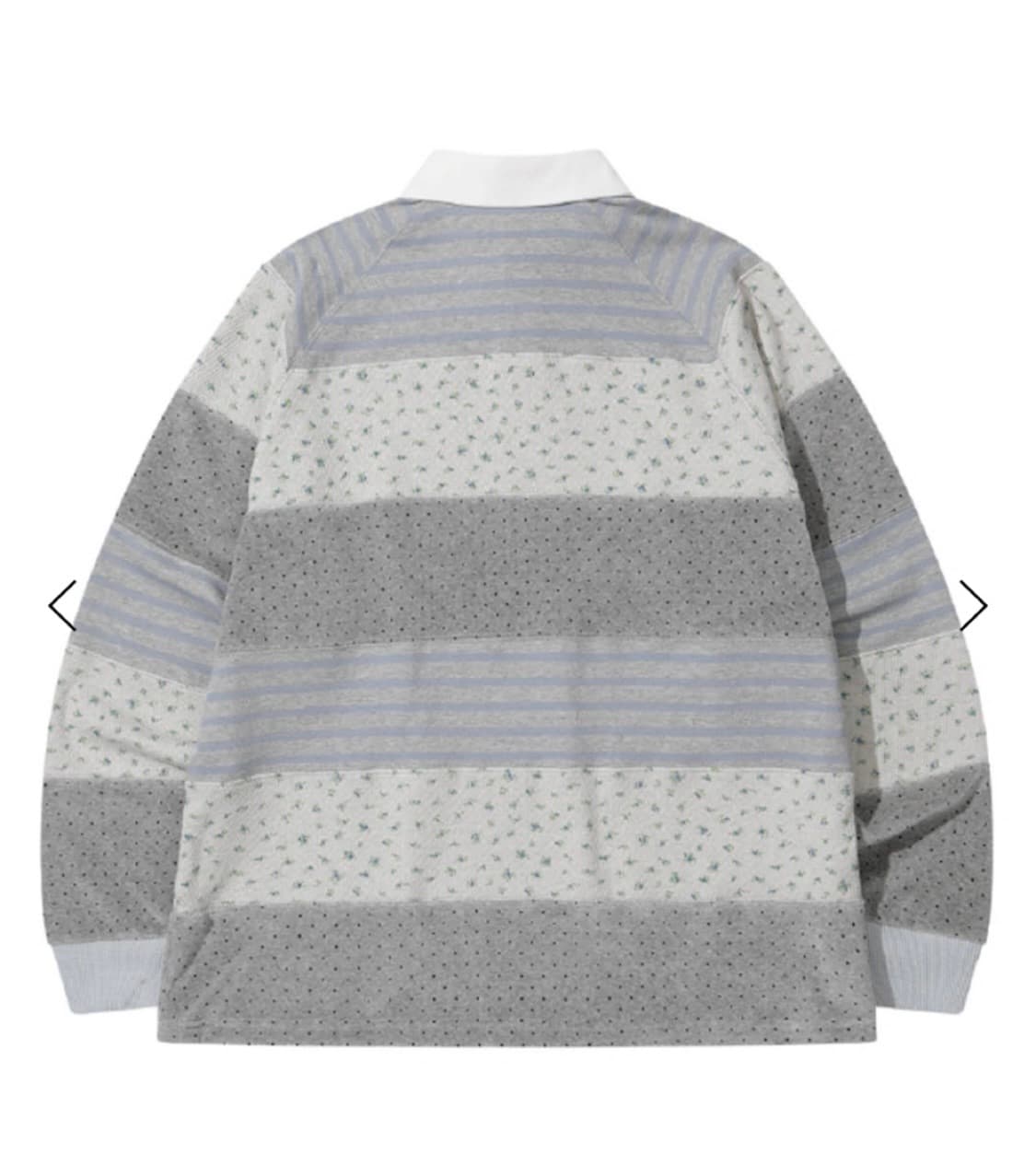 더뮤지엄비지터 STRIPE PATCHWORK PK LONG SLEEVE 상품이미지2